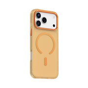 Green Lion Matte MagSafe X Case for iPhone 17 Pro, Comfortable Grip, Anti-Scratch, Metal Buttons, Anti-Fingerprint, Drop Protection, Camera Protection - Orange Titanium