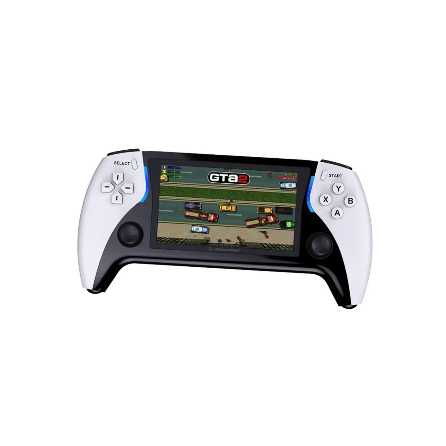 Porodo Gaming 4.3" Handheld Arcade X Game Console, HDMI Video Output, 7 Emulators, more than 50000 Games, E-Book Reading - Black & White