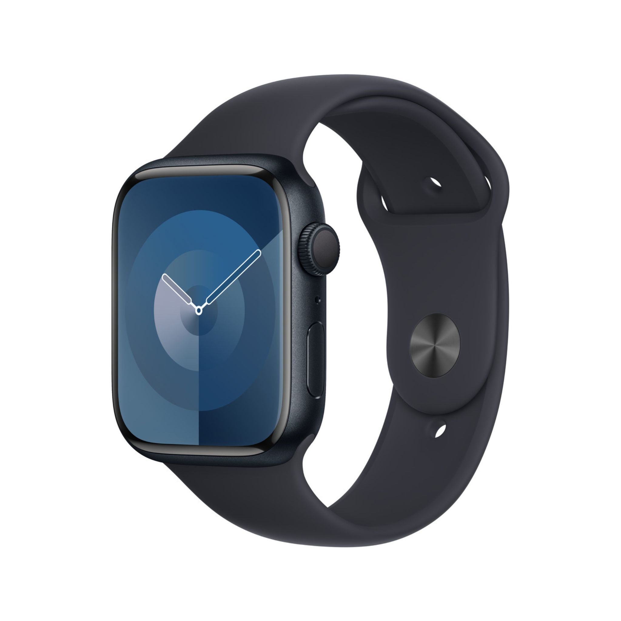 Apple Watch Series 9 GPS, 45mm Midnight Aluminum Case with S/M Midnight Sport Band