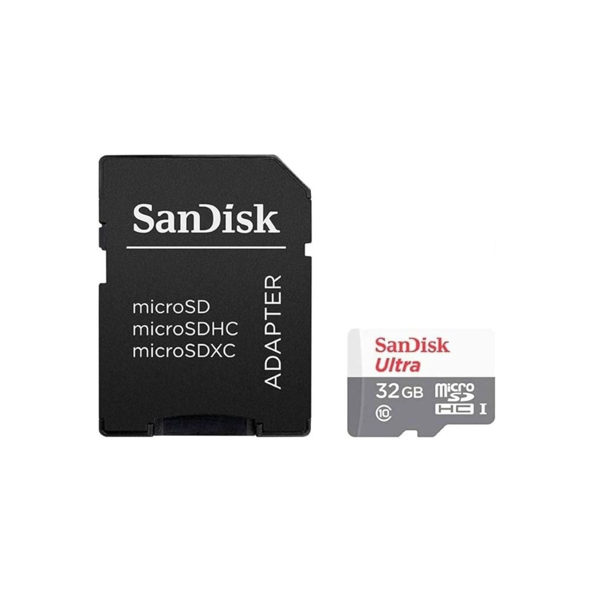 SanDisk Ultra 32GB microSDHC UHS-I Card with Adapter 100MB/s - SDSQUNR-032G