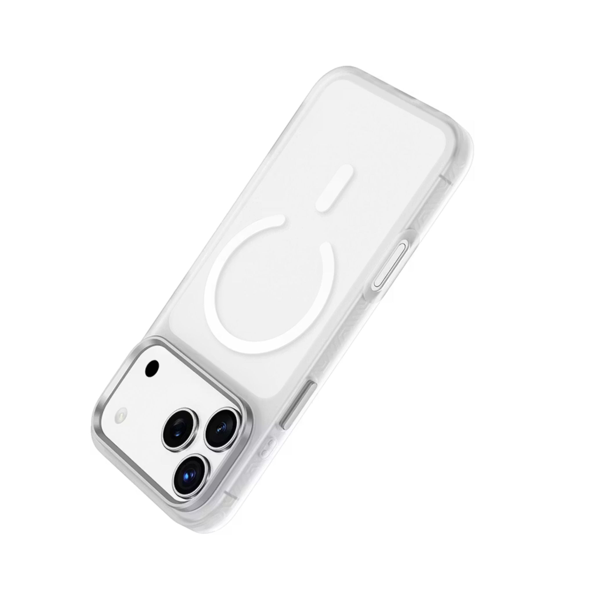 Green Lion Matte MagSafe X Case for iPhone 17 Pro Max, Comfortable Grip, Anti-Scratch, Metal Buttons, Anti-Fingerprint, Drop Protection, Camera Protection - Silver Titanium