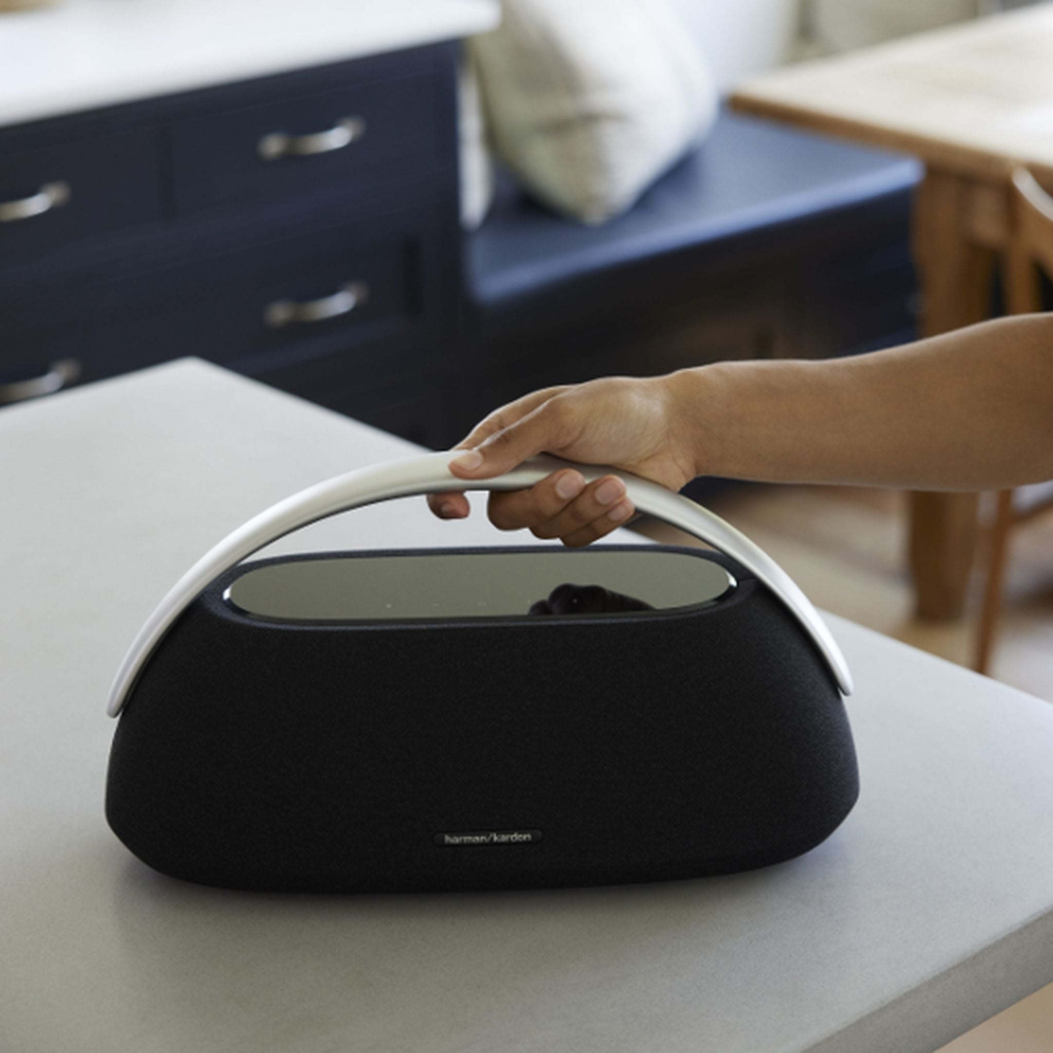 Harman Kardon Go Play 3 Portable Bluetooth Speaker with Superior Sound, Type-C USB Port, Up to 8 Hours Music Play Time, 3 Hours Charging Time, Bluetooth Version 5.2, Built-in Battery - Black