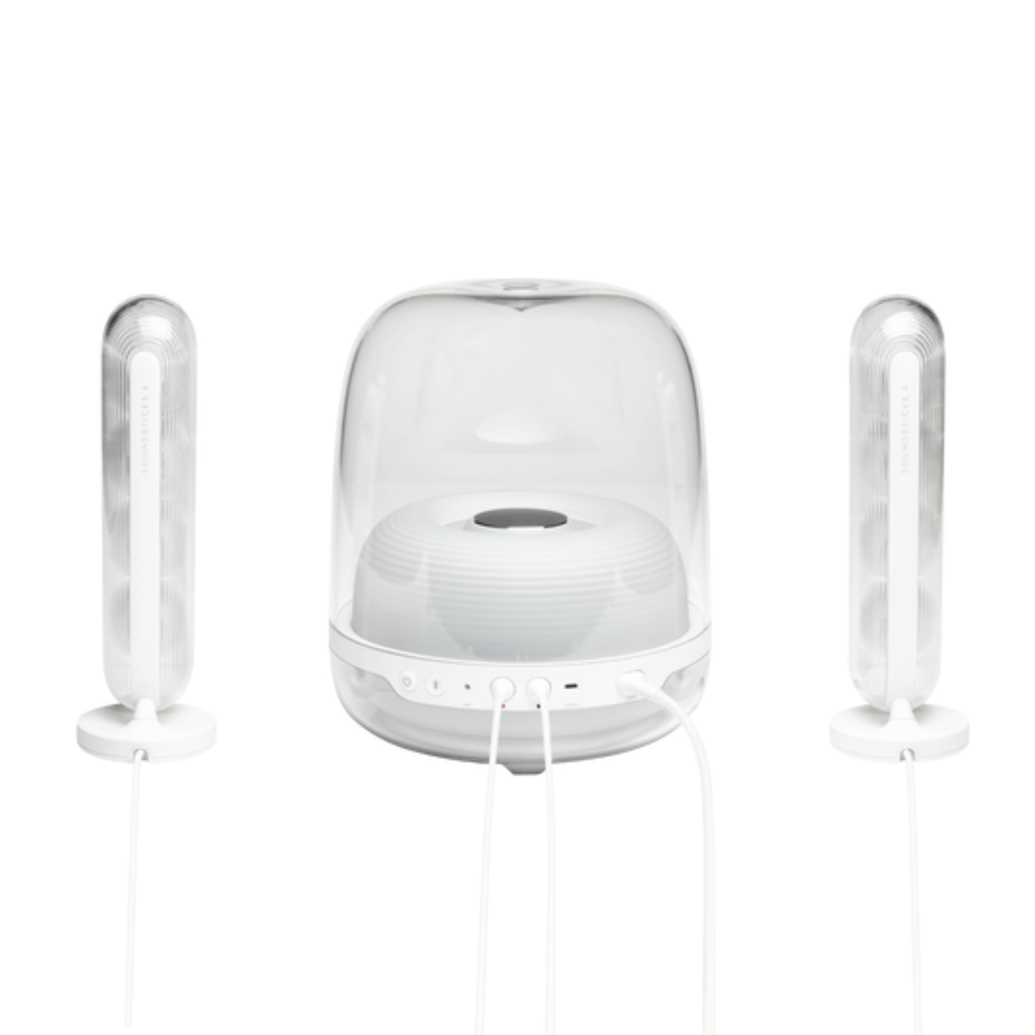 Harman Kardon Soundsticks 4 Bluetooth Wireless 2.1 Speaker System , Bluetooth version 4.2 , Weight 4.432 kg - White
