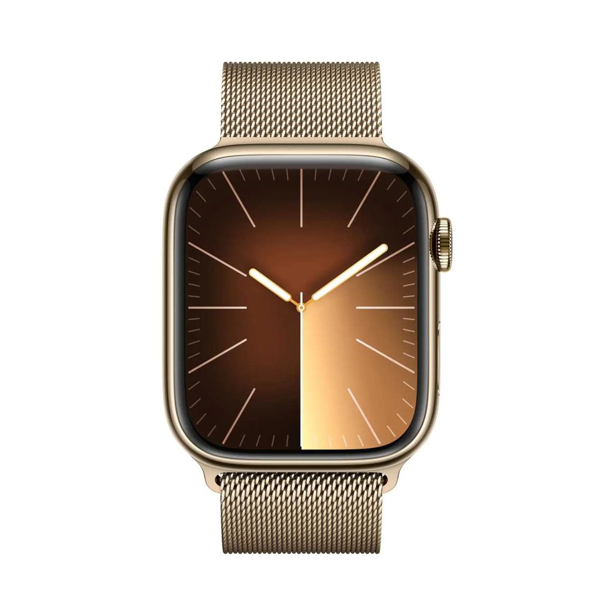 Apple Watch Series 9 GPS + Cellular 45mm Gold Stainless Steel Case with Gold Milanese Loop – Middle East Version