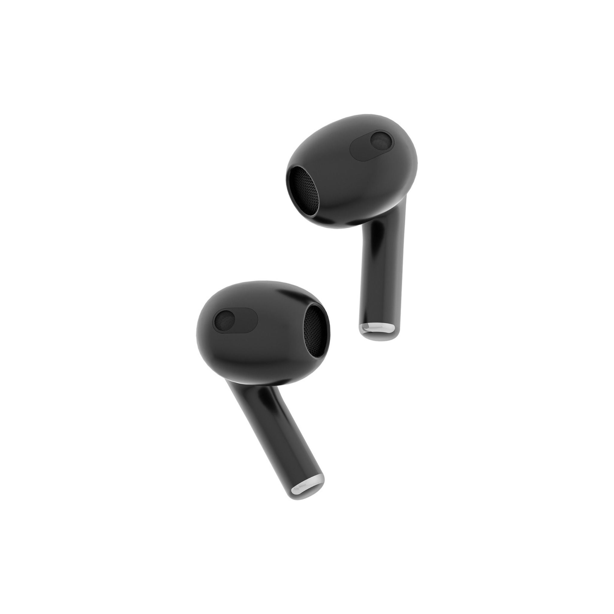 Porodo Blue Deep Bass Wireless Earbuds 3, 20 Hours Working Time, Type-C Charging Port, Environmental Noise Cancellation, Independent Earbuds, Touch Control - Black