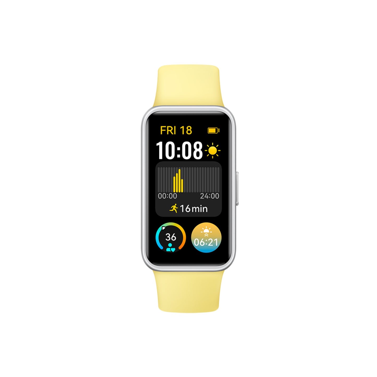 HUAWEI Band 9 Smart Watch, Ultra-Thin Design And Comfortable Wearing, Scientific Sleep Analysis, Durable Battery Life, IOS And Android Lemon Yellow