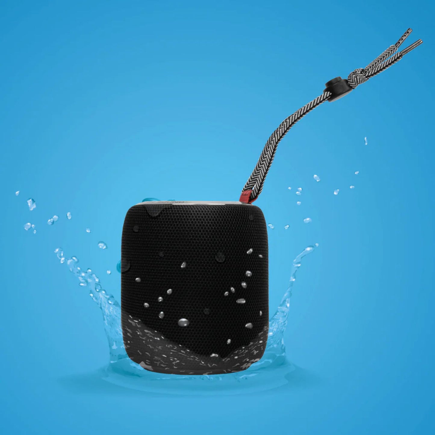Monster S110 Superstar Portable Bluetooth Speaker, IPX5 Waterproof Level, USB-C Charging Port, 1500mAh Battery Capacity - Black