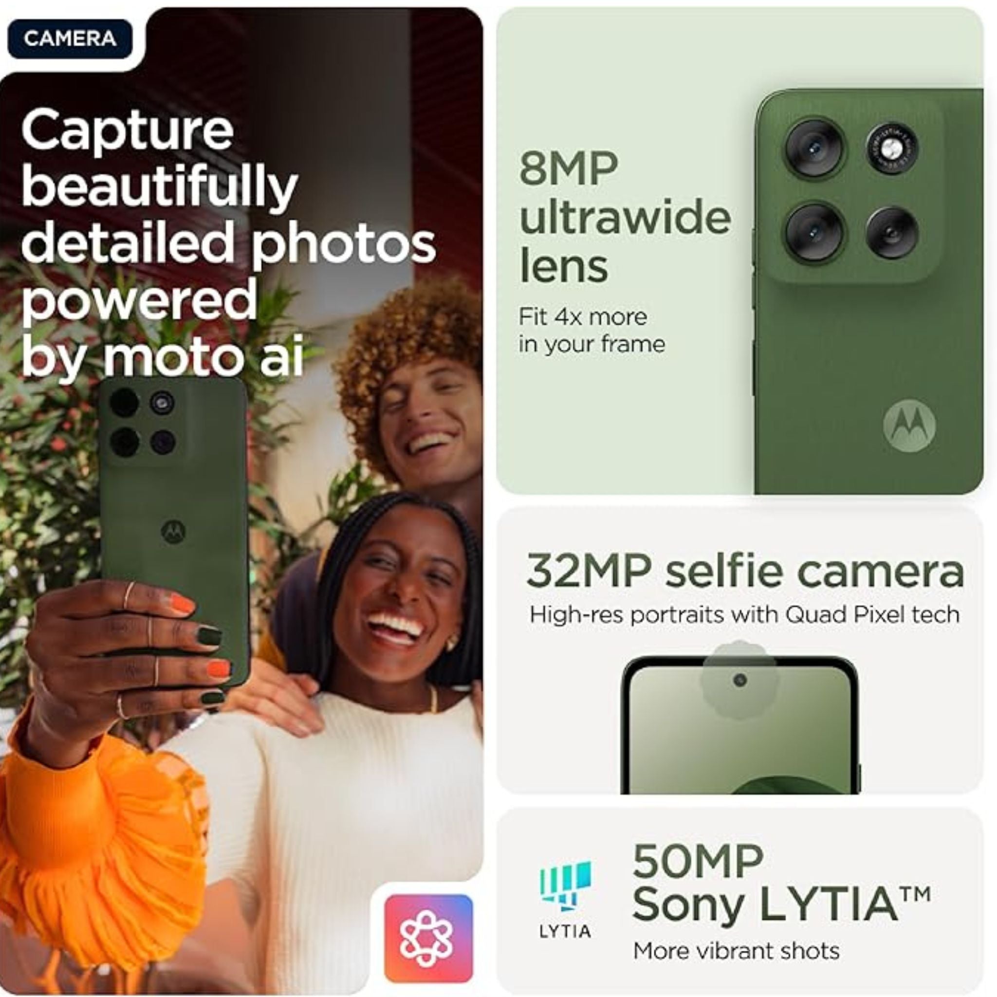 Motorola Moto G56 5G, 12GB RAM 256GB ROM - International Version - Pantone Dill