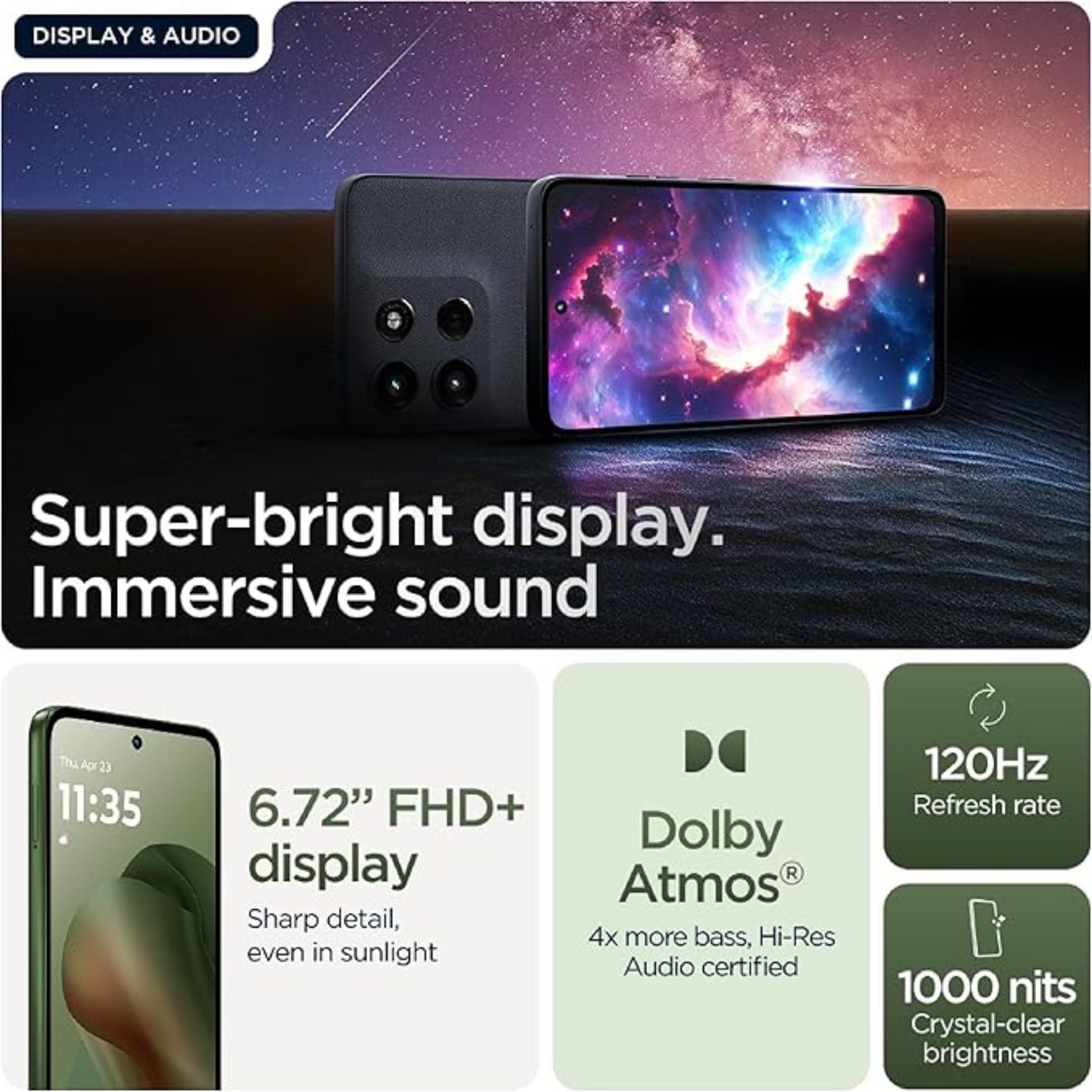 Motorola Moto G56 5G, 12GB RAM 256GB ROM - International Version - Pantone Dill