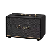 Black Marshall speaker on a white background