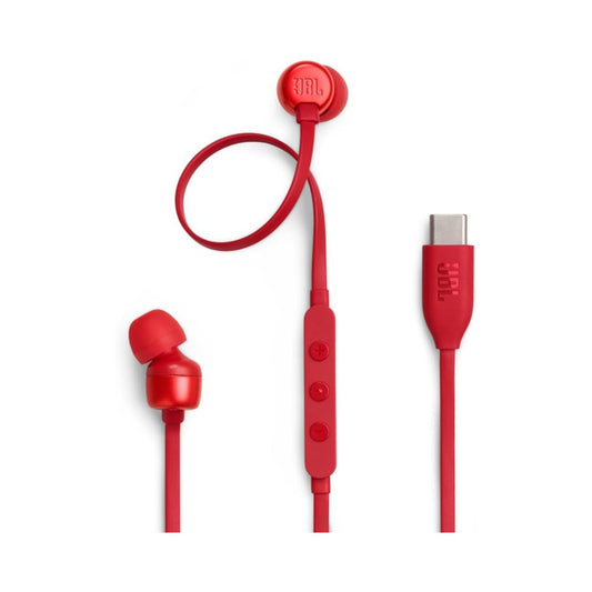 JBL T310C USB-C Wired Earphones - Red