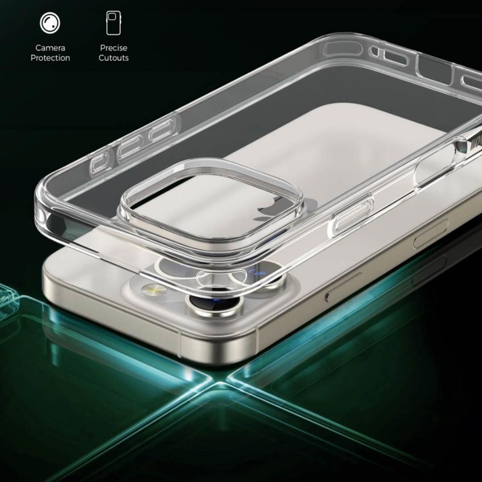 Green Lion Delgado PC Case for iPhone 16 Pro Max - Clear