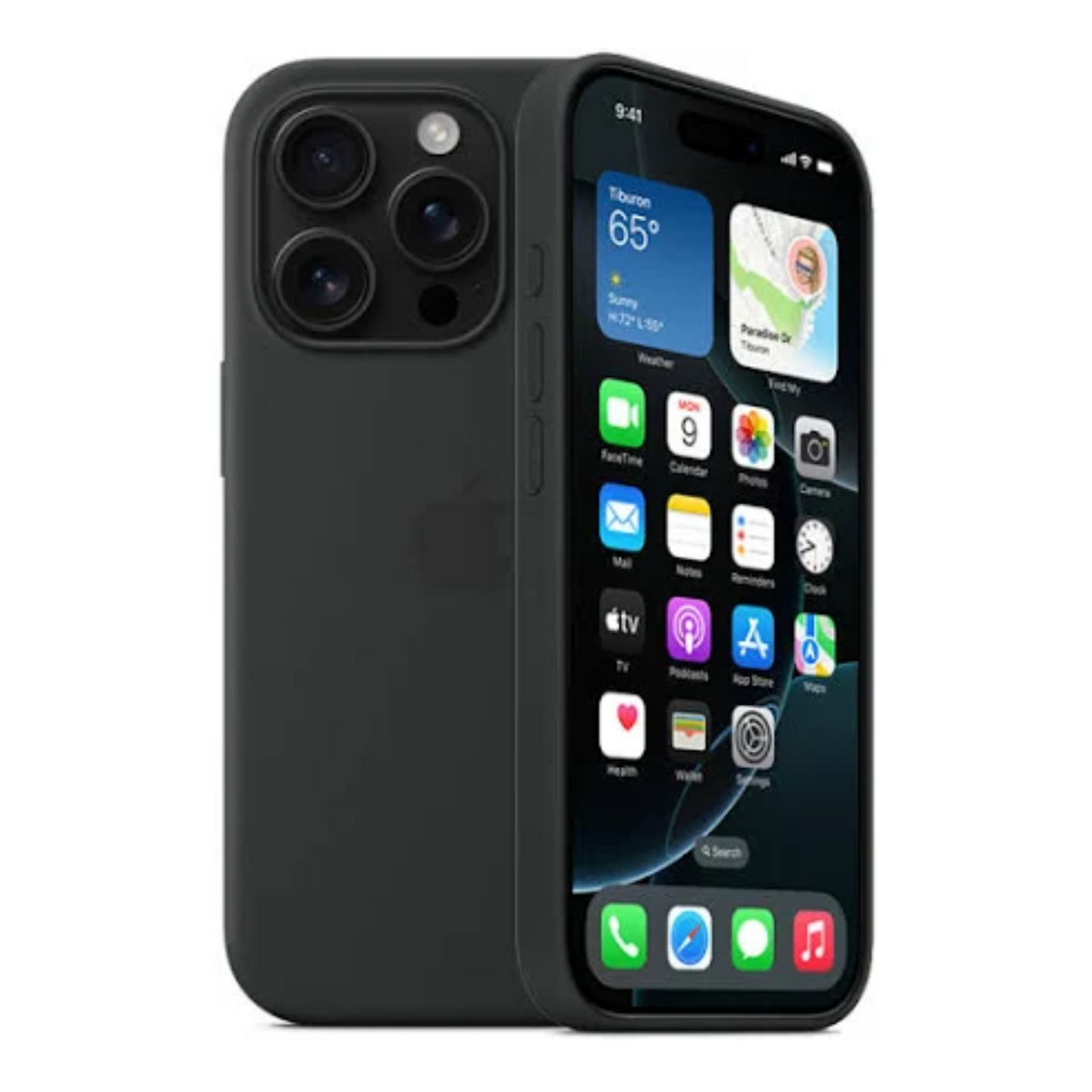 Apple iPhone 16 Pro Max Silicone Case with MagSafe - Black