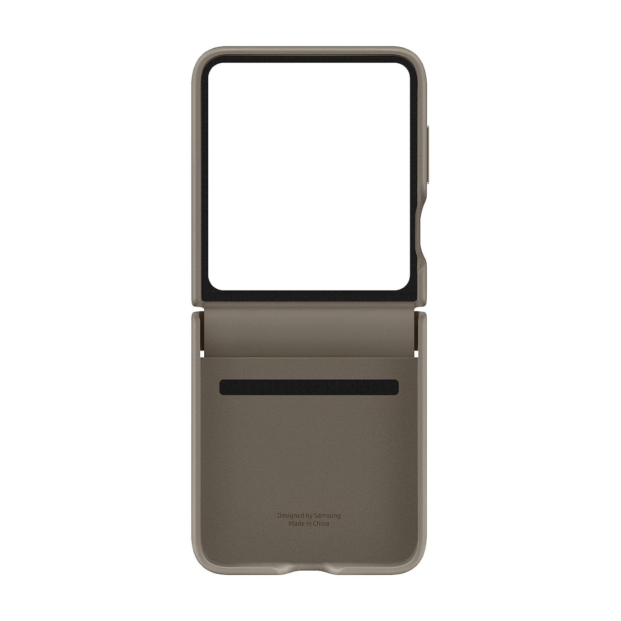 Samsung Galaxy Official Flap Eco-Leather Case for Z Flip5, Etoupe