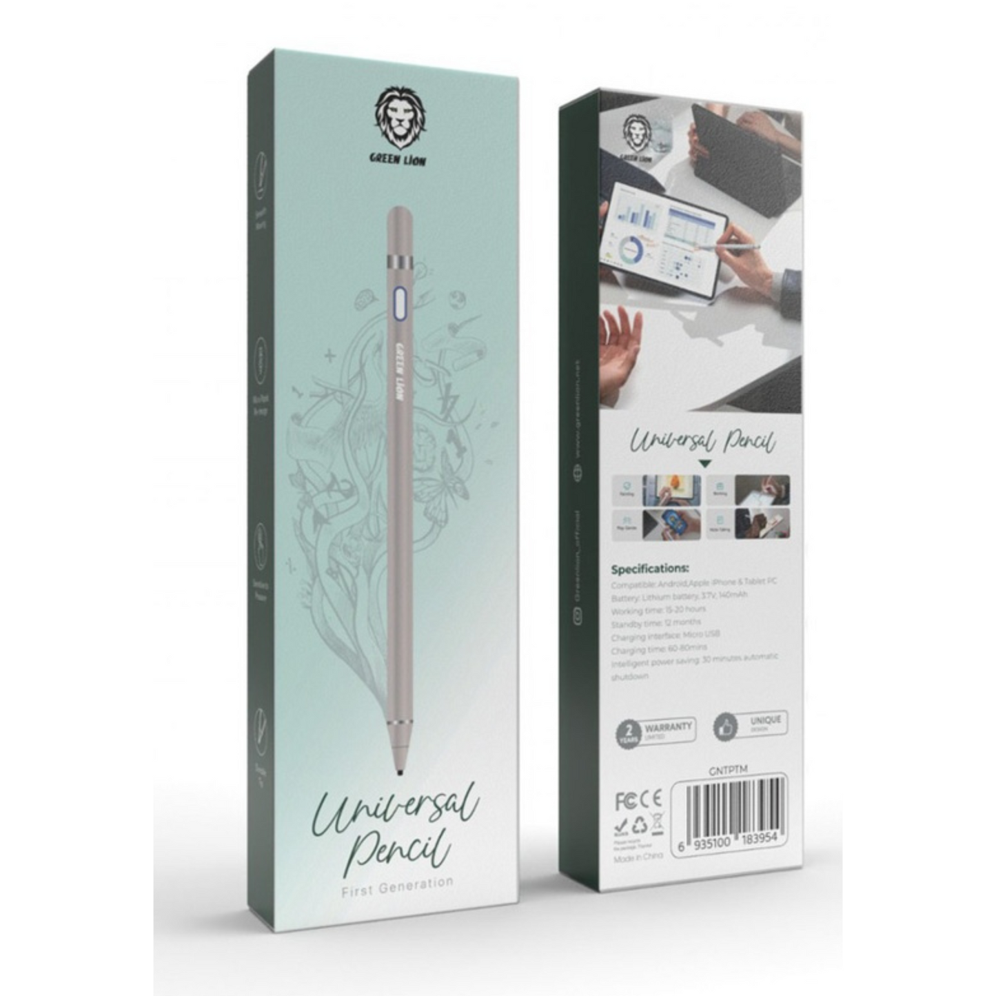 Green Lion Touch Pen - Titanium