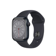 Apple Watch Series 8 GPS 41mm Aluminium Case With Sport Band Midnight Sport Band