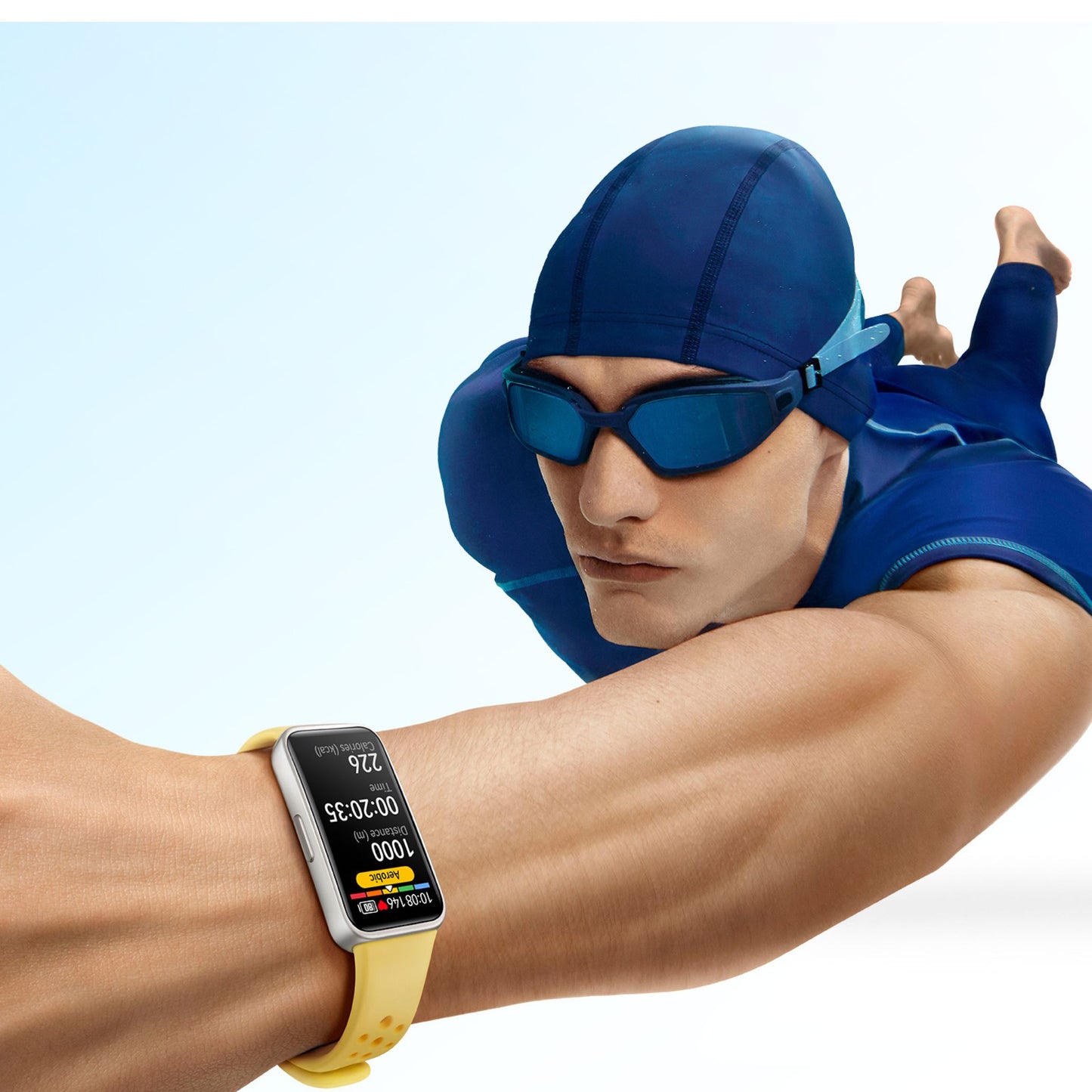 HUAWEI Band 9 Smart Watch, Ultra-Thin Design And Comfortable Wearing, Scientific Sleep Analysis, Durable Battery Life, IOS And Android Lemon Yellow