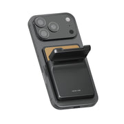 Green Lion W3-MagSafe Wallet with Card Holder, Flip-Out Kickstand, Quick Attach & Detach, RFID Protection, Slim Design, Flip-Out Kickstand - Black