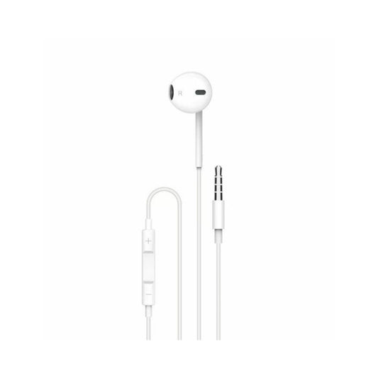 Mono Earphone 3.5mm Aux Connector_White