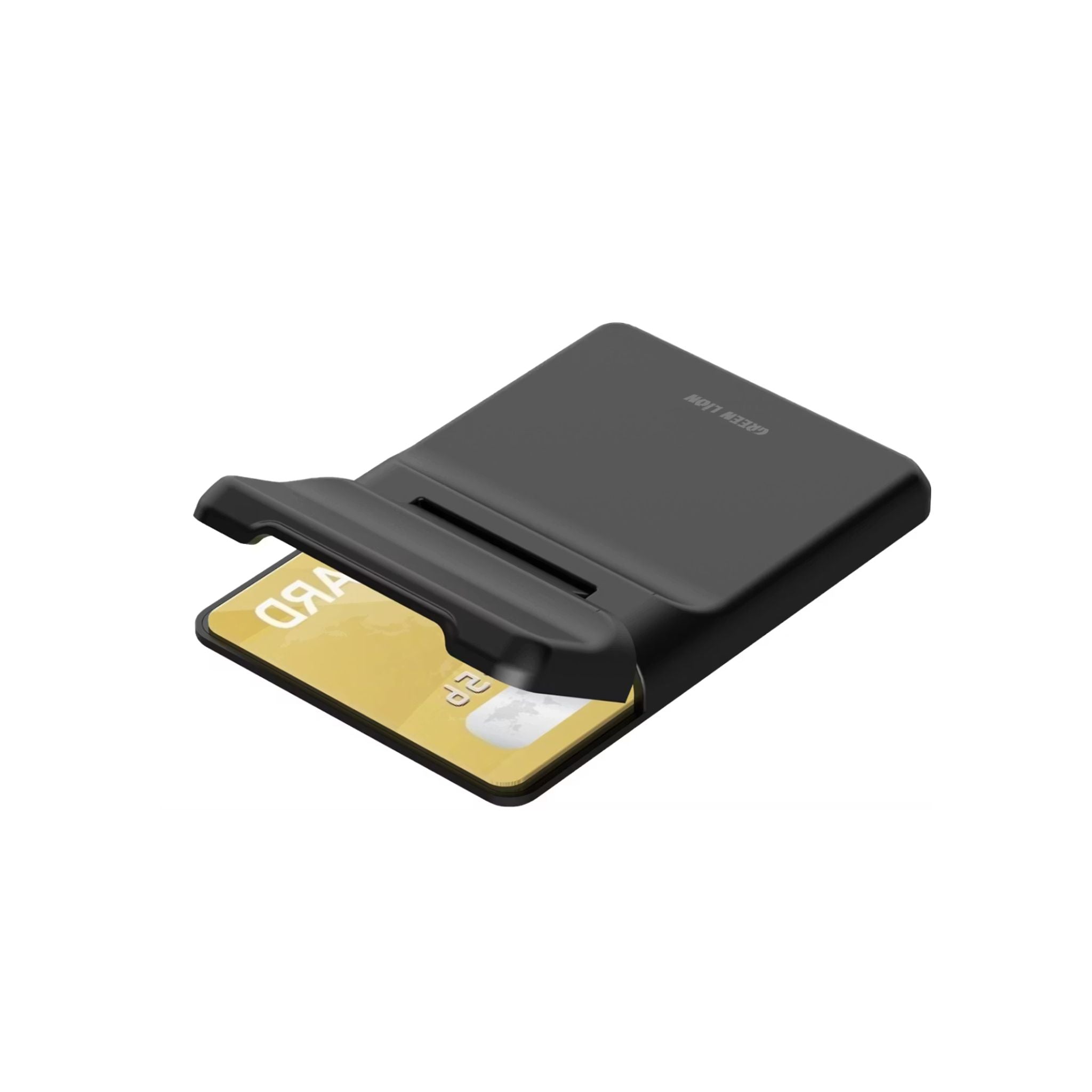 Green Lion W3-MagSafe Wallet with Card Holder, Flip-Out Kickstand, Quick Attach & Detach, RFID Protection, Slim Design, Flip-Out Kickstand - Black