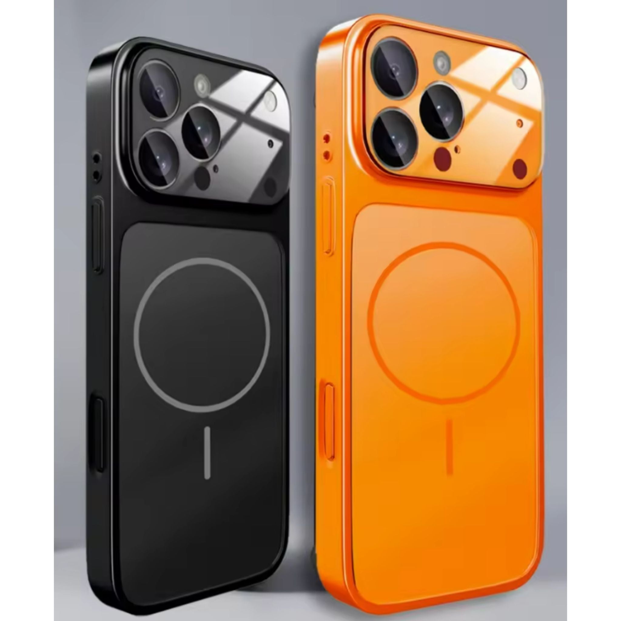 Luxury Magnetic Phone Case for iPhone 17 Pro Max Air 16 15 14 13 12 Pro Max -Nano Glass Camera Protection Hard PC Shockproof Cover