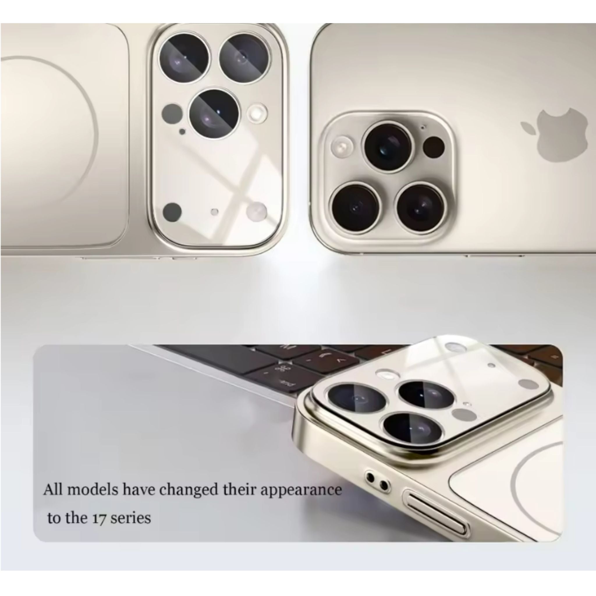 Luxury Magnetic Phone Case for iPhone 17 Pro Max Air 16 15 14 13 12 Pro Max -Nano Glass Camera Protection Hard PC Shockproof Cover