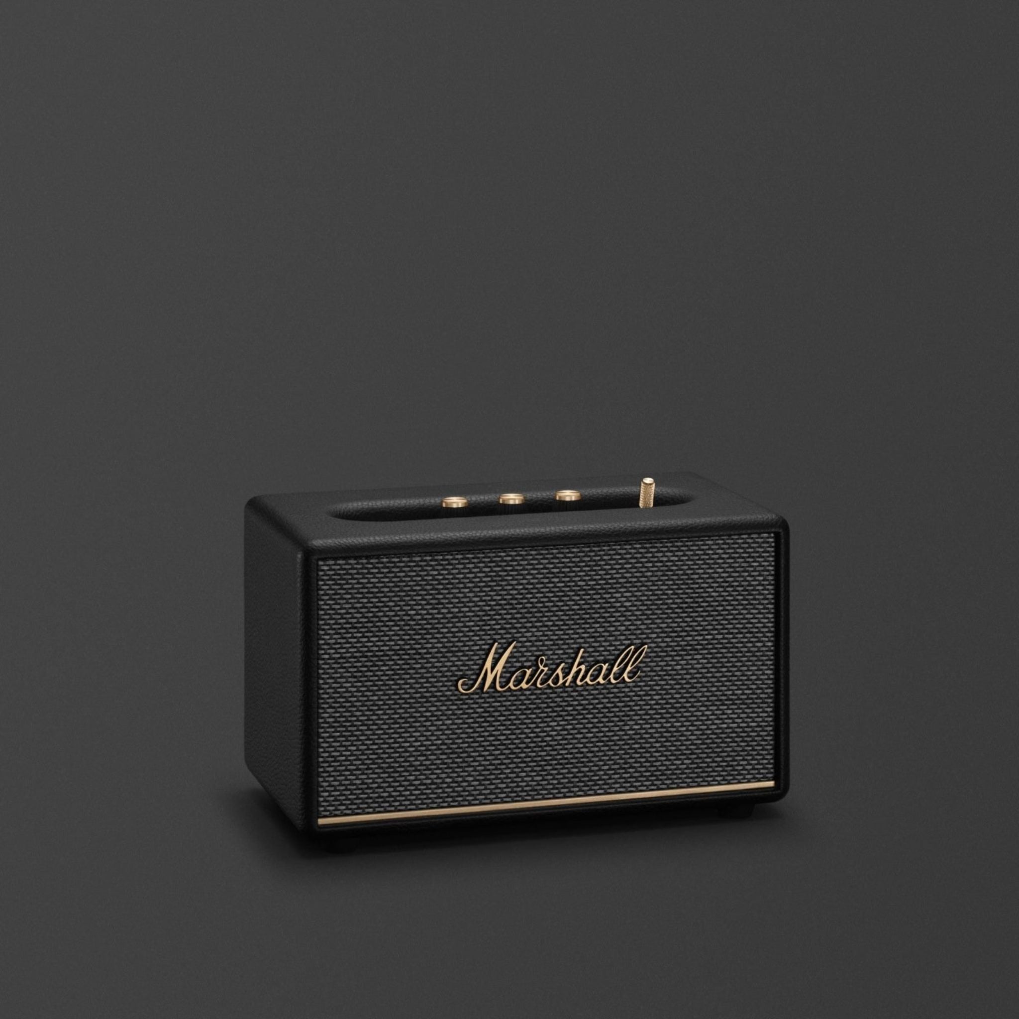 Marshall Action III Wireless Bluetooth Stereo Speaker with Bluetooth Version 5.2, 2 Hours Charging Time, 32 Hours Play Time, Fast Charging, Water Resistant, USB-C Charging Port - Black