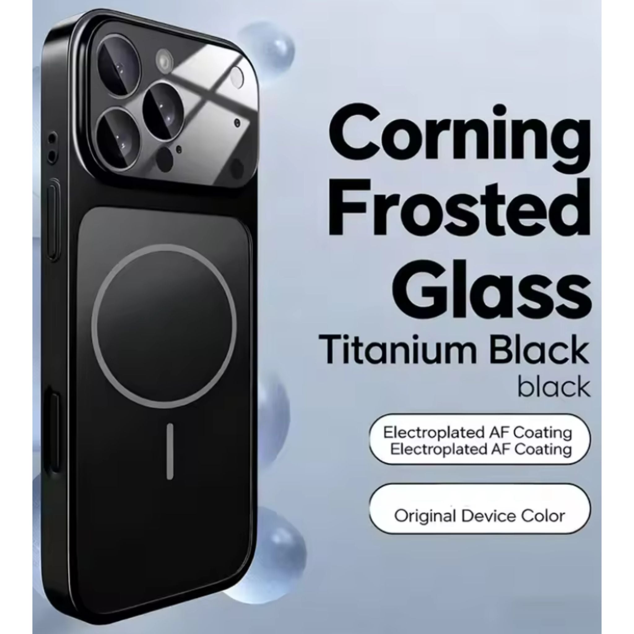 Luxury Magnetic Phone Case for iPhone 17 Pro Max Air 16 15 14 13 12 Pro Max -Nano Glass Camera Protection Hard PC Shockproof Cover