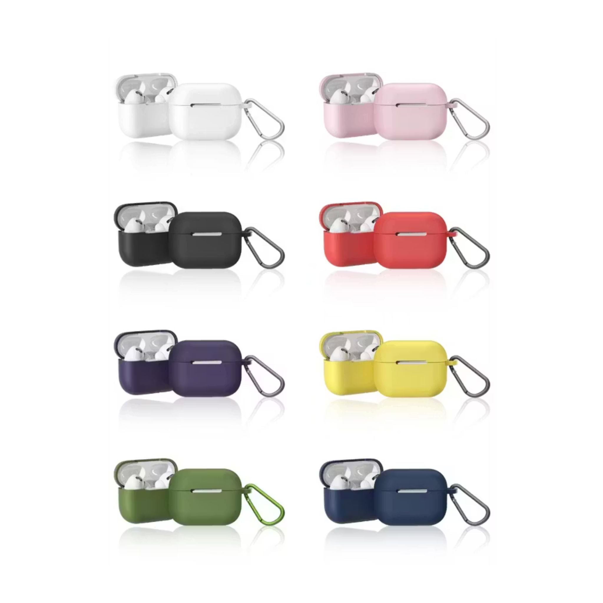 Green Lion Berlin Series Silicone Case for Airpods Pro 2 with Full Protection Design, Slim & Lightweight, Anti Fingerprints, Anti Scratch, Premium Quality, Unique Design - Black
