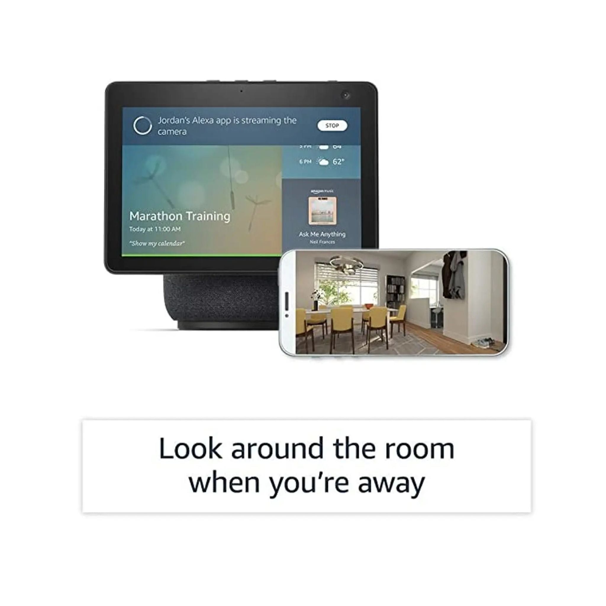 Amazon Echo Show 10 (3rd Gen) HD Smart Display with Motion and Alexa - Glacier White