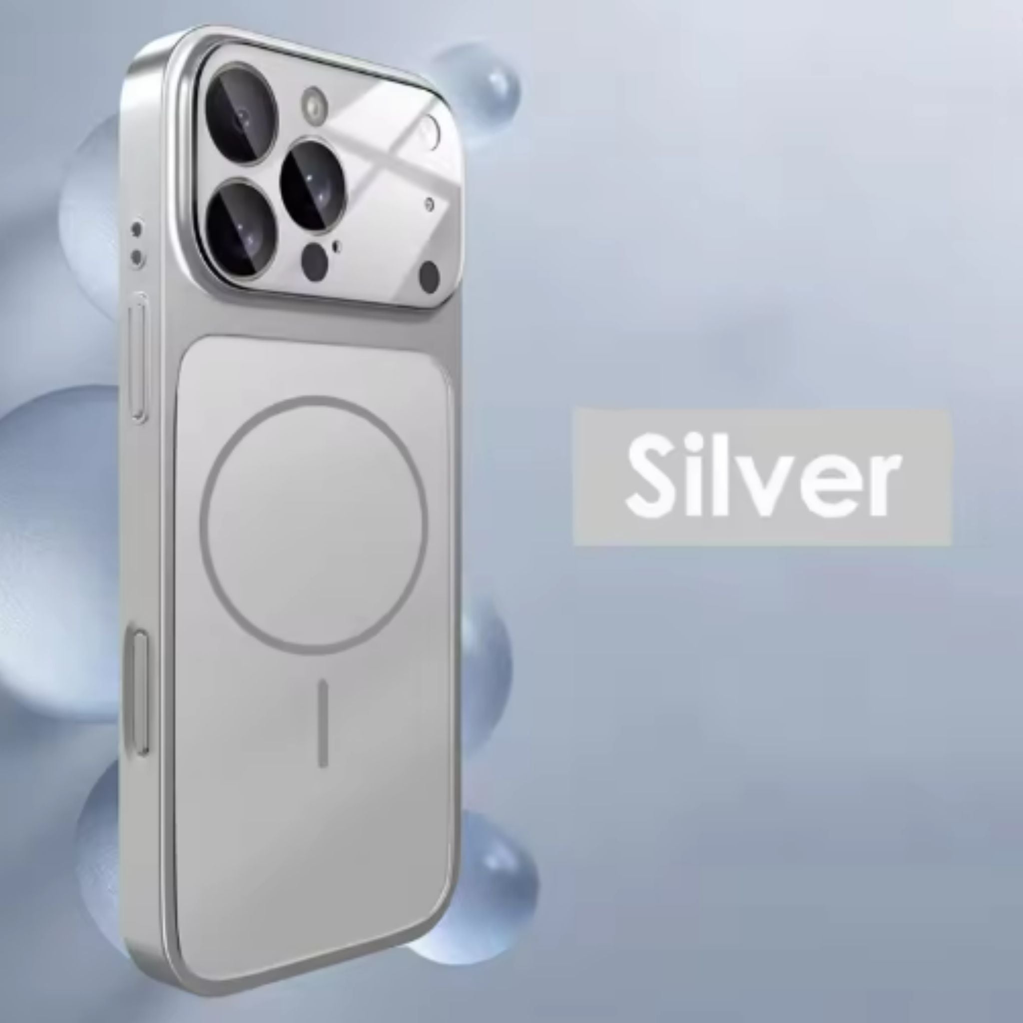 Luxury Magnetic Phone Case for iPhone 17 Pro Max Air 16 15 14 13 12 Pro Max -Nano Glass Camera Protection Hard PC Shockproof Cover