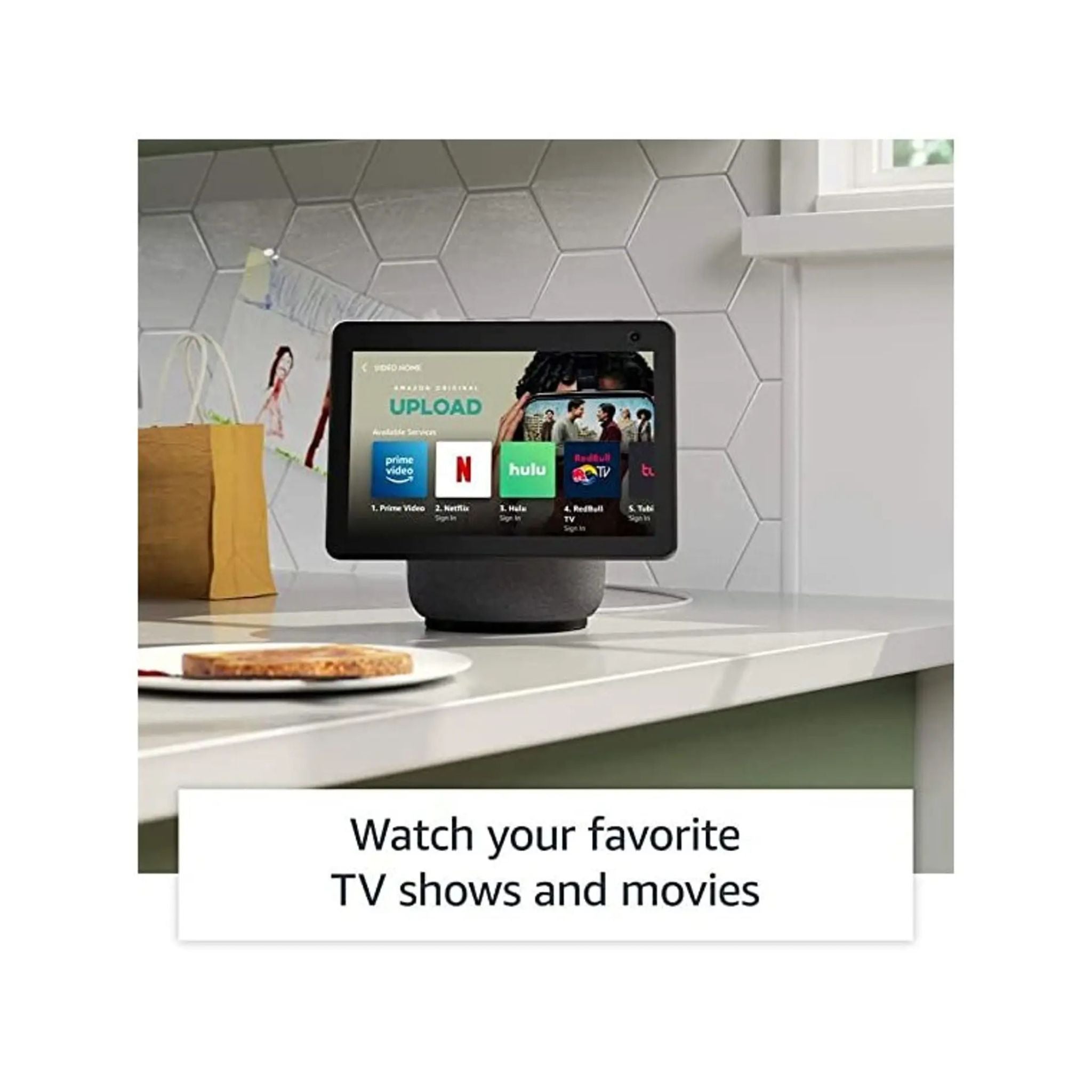 Amazon Echo Show 10 (3rd Gen) HD Smart Display with Motion and Alexa - Glacier White