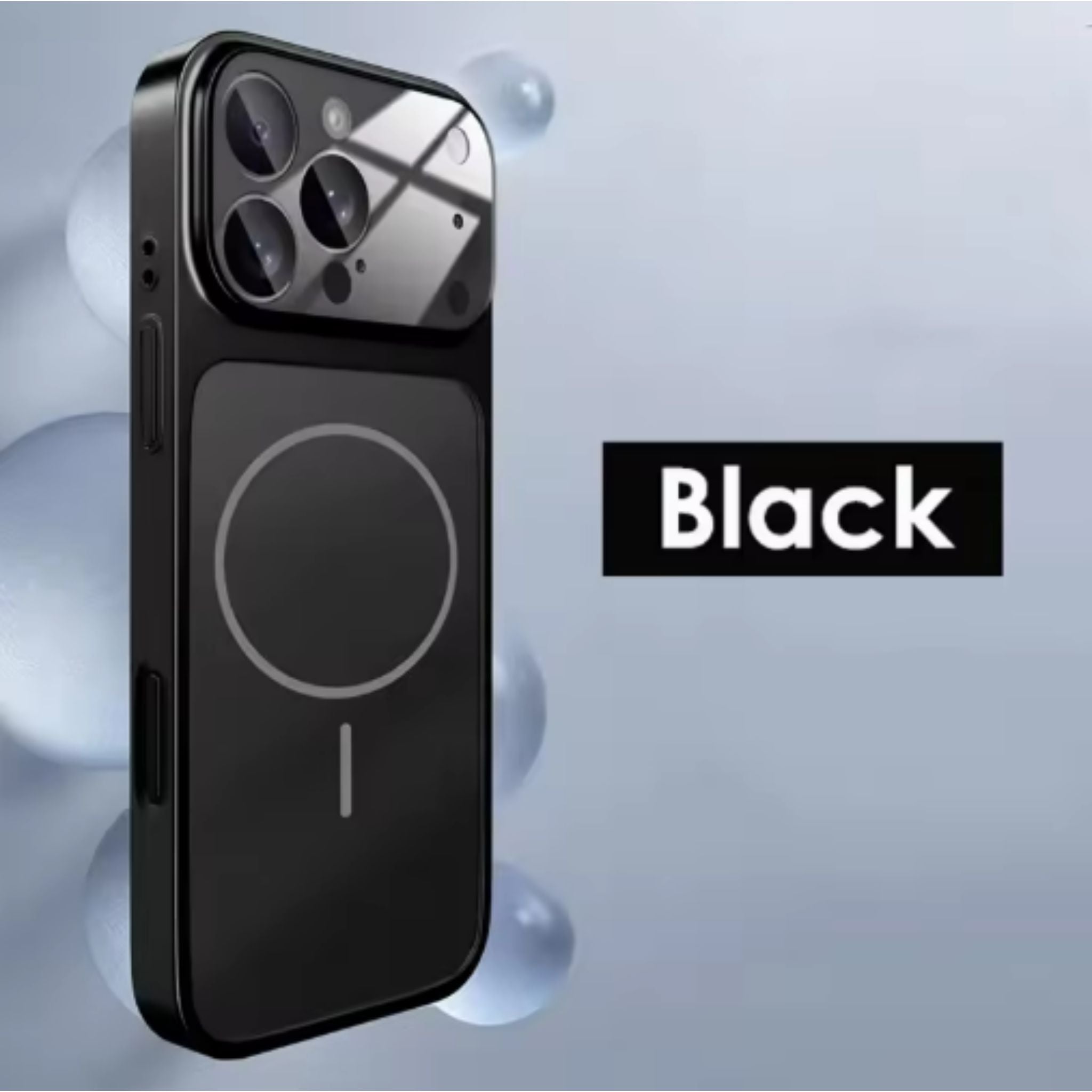 Luxury Magnetic Phone Case for iPhone 17 Pro Max Air 16 15 14 13 12 Pro Max -Nano Glass Camera Protection Hard PC Shockproof Cover