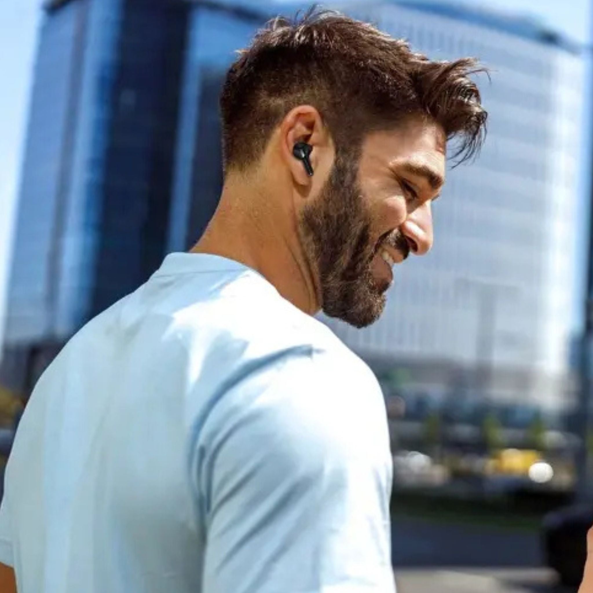 Porodo Soundtec Wonder TWS Earphone with Touch Screen-Bluetooth Version : V5.4-Bluetooth Chip : JL7003DB -Working Distance : 10M-Driver Size : 13mm-Standby Time : Battery 350mAh- Black