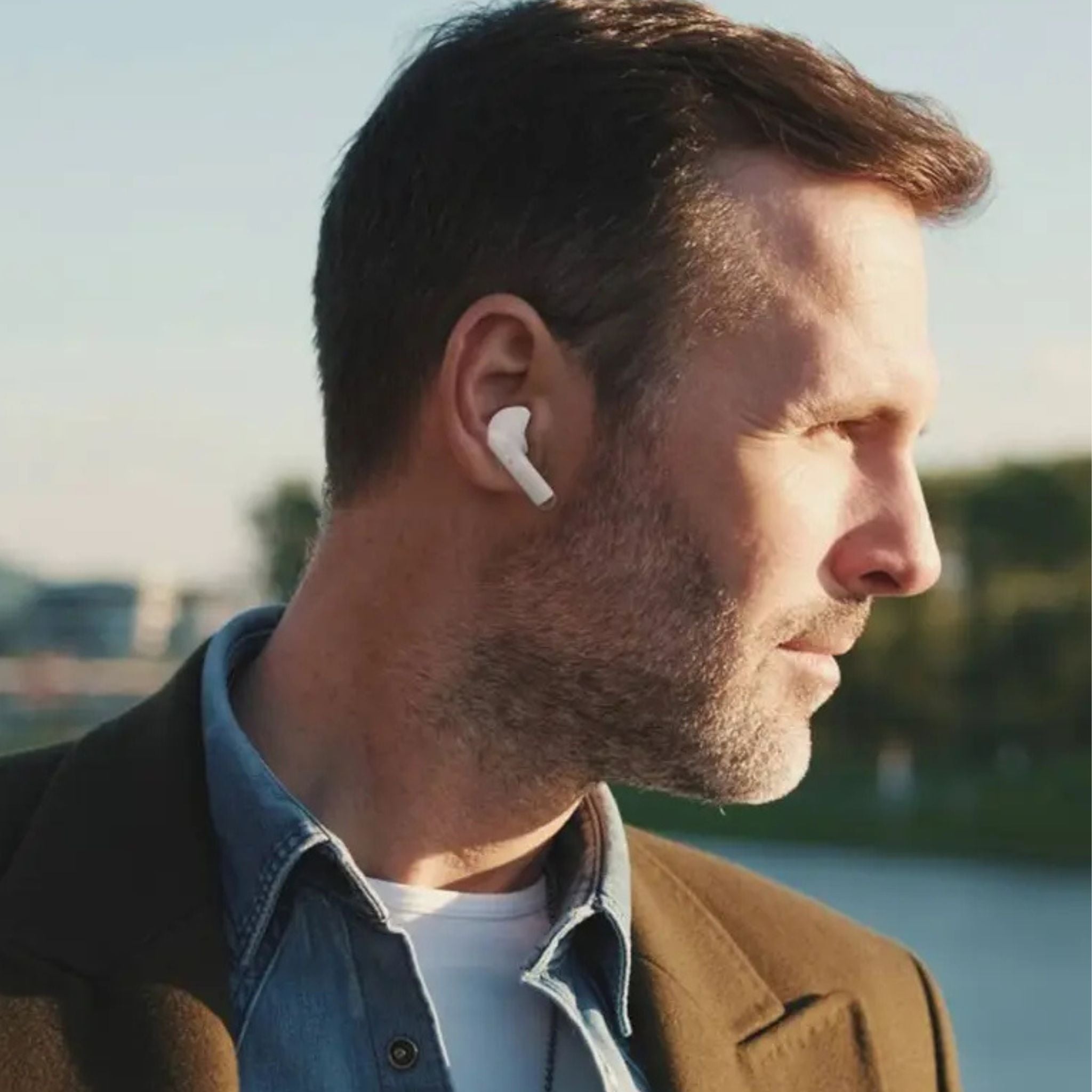 Porodo Soundtec Super Mini and Lightweight TWS Earbuds - White