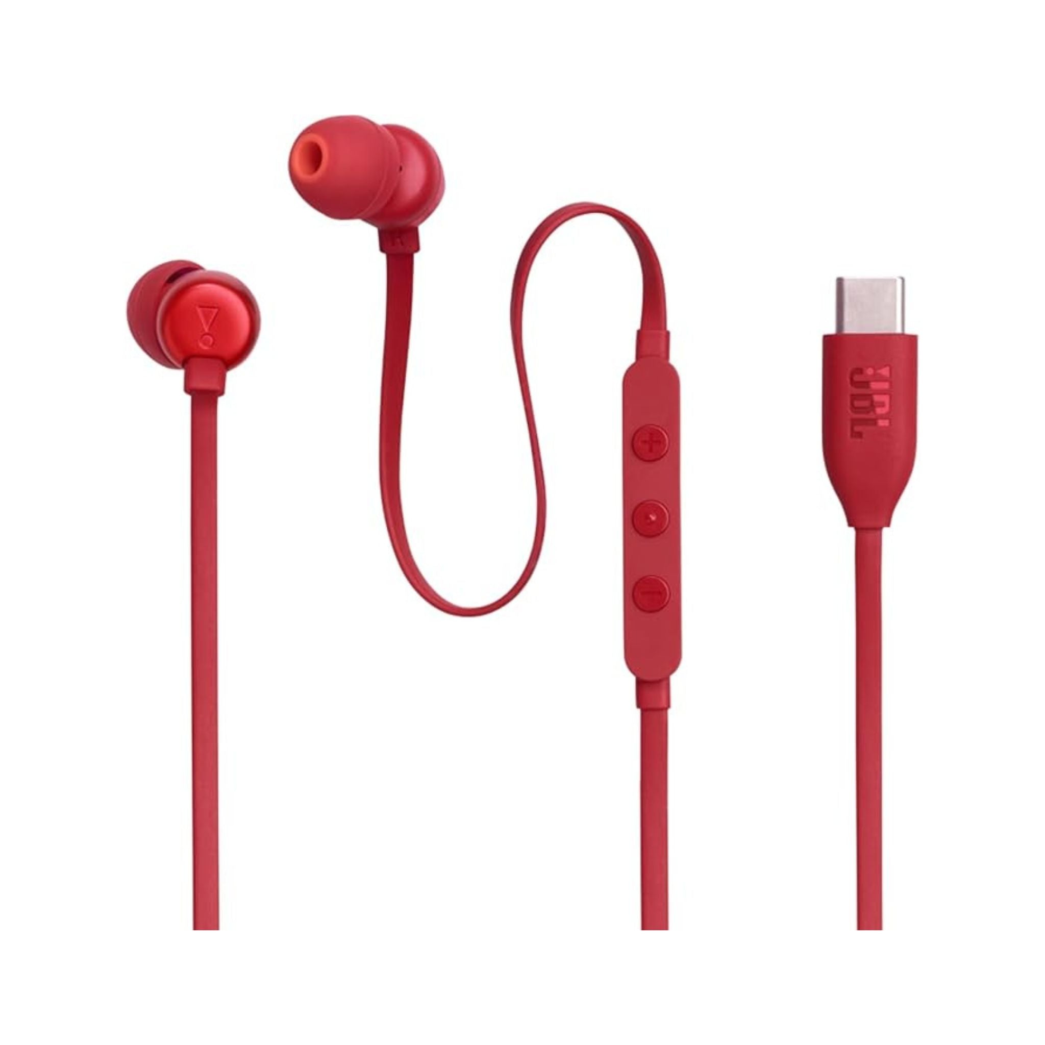 JBL T310C USB-C Wired Earphones - Red