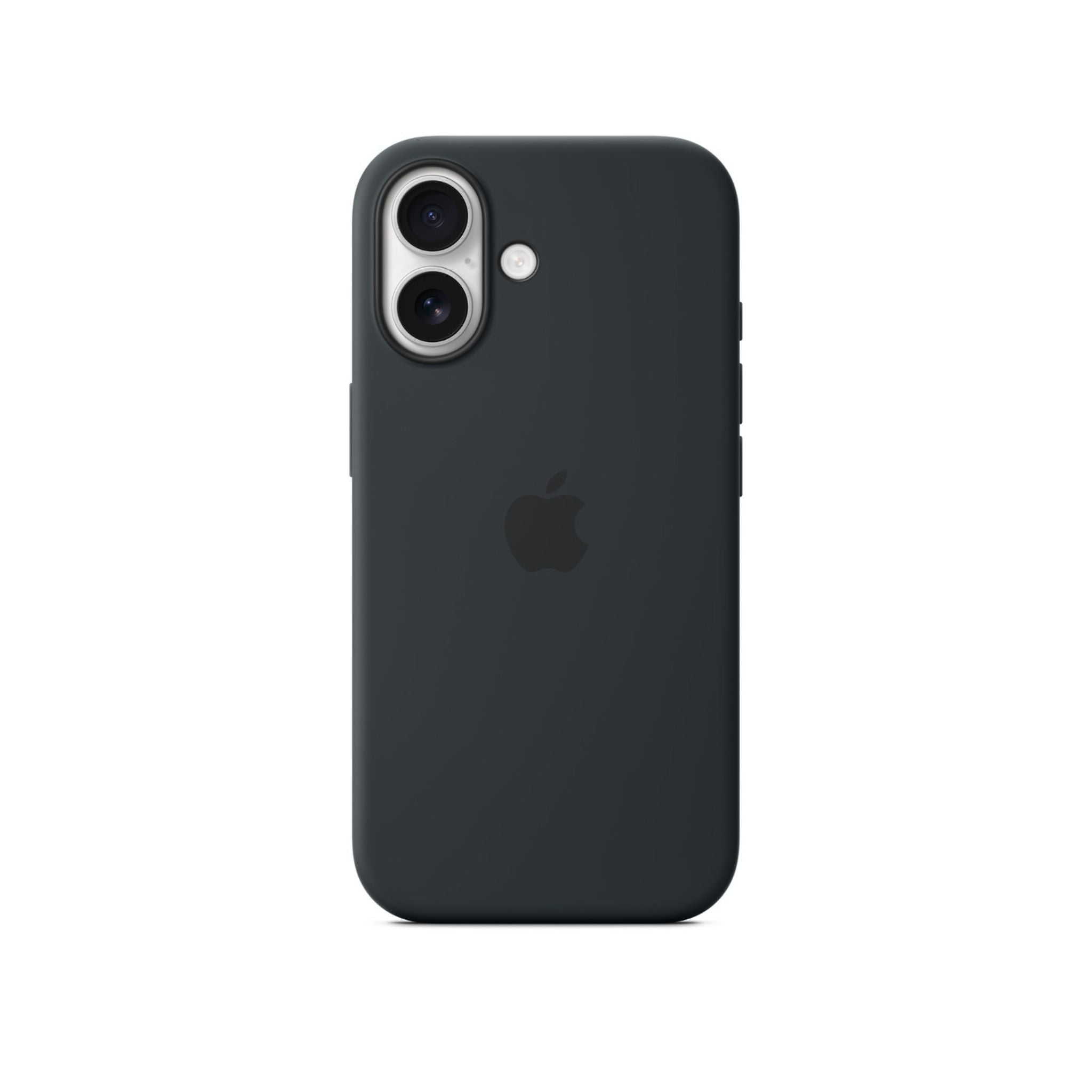 Black phone case with Apple logo on a white background