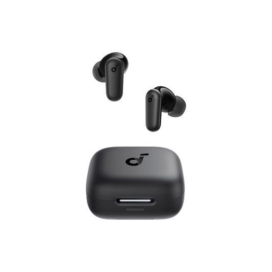 ANKER Soundcore R50i NC, Noise Cancelling Earbuds, Strong and Smart Noise Cancelling, Powerful Bass, 45H Playtime, 2-in-1 Case and Phone Stand, IP54, Wireless Earbuds, Bluetooth 5.4, App Control Black