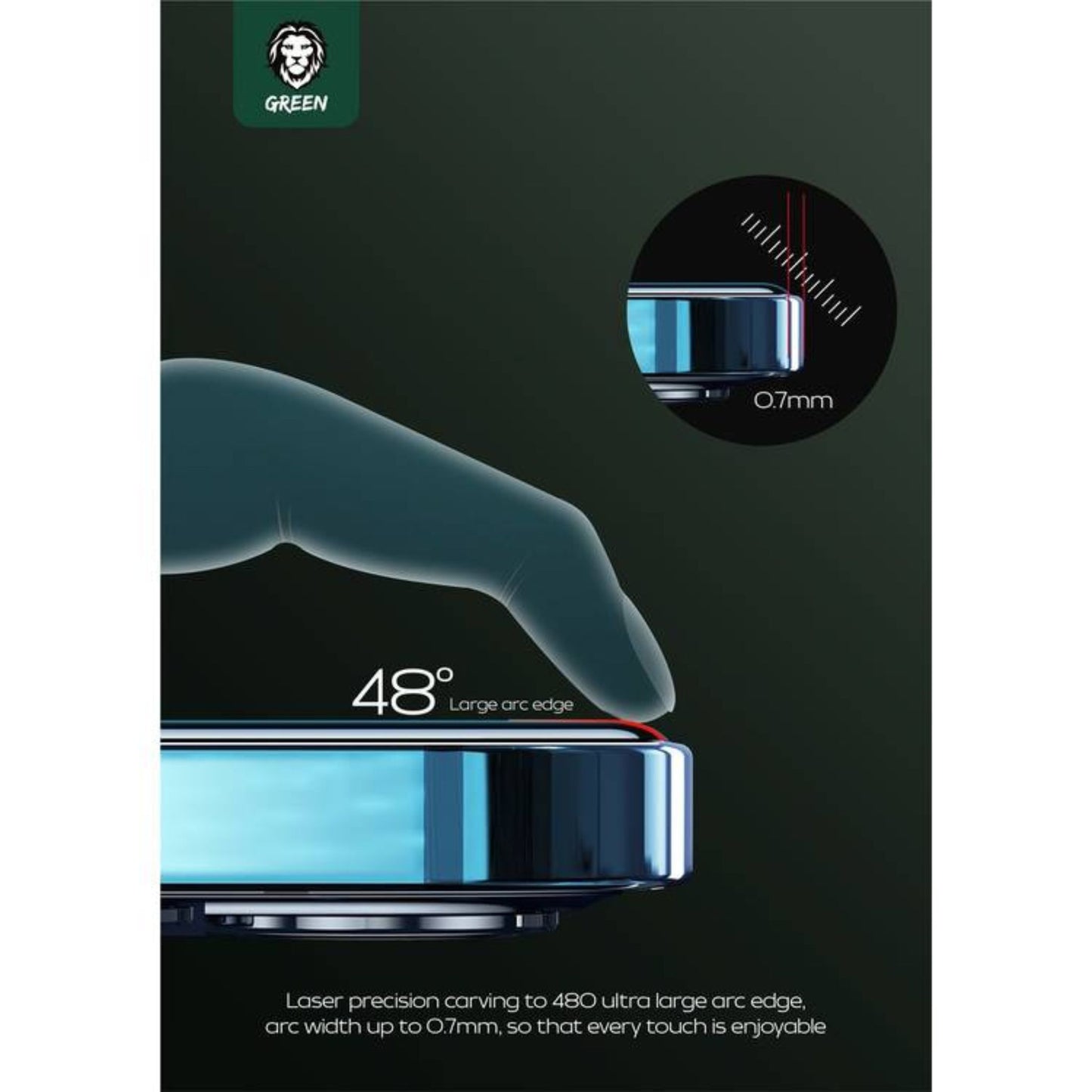 Green Lion 9H Steve Glass Strong Full Screen Protector Compatible for iPhone 11 Pro, Easy Apply and Remove, Bubble-free Tempered Glass - Clear