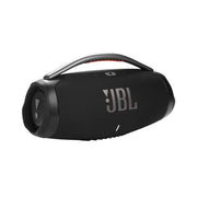 JBL Boombox 3 Portable Bluetooth Speaker, 3-Way Speaker, Metal Carry Handle with Silicone Grips, 1x Woofer, 2x Midrange & 2x Tweeters, Up to 24H of Playback, Pair Up to 2 Devices-Black