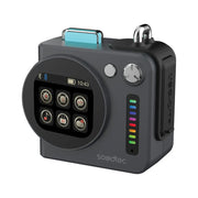 Porodo Vibego Mini RGB Speaker with Bluetooth Version 5.4, Touch Control Display, 15 Hours Play Time, Type-C Charging Port, 2000mAh Battery Capacity, 2 Hours Charging Time, Micro SD Slots, Vibrant RGB Lighting - Gray