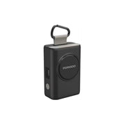 Black wireless charging device with 'PORODO' branding on a white background