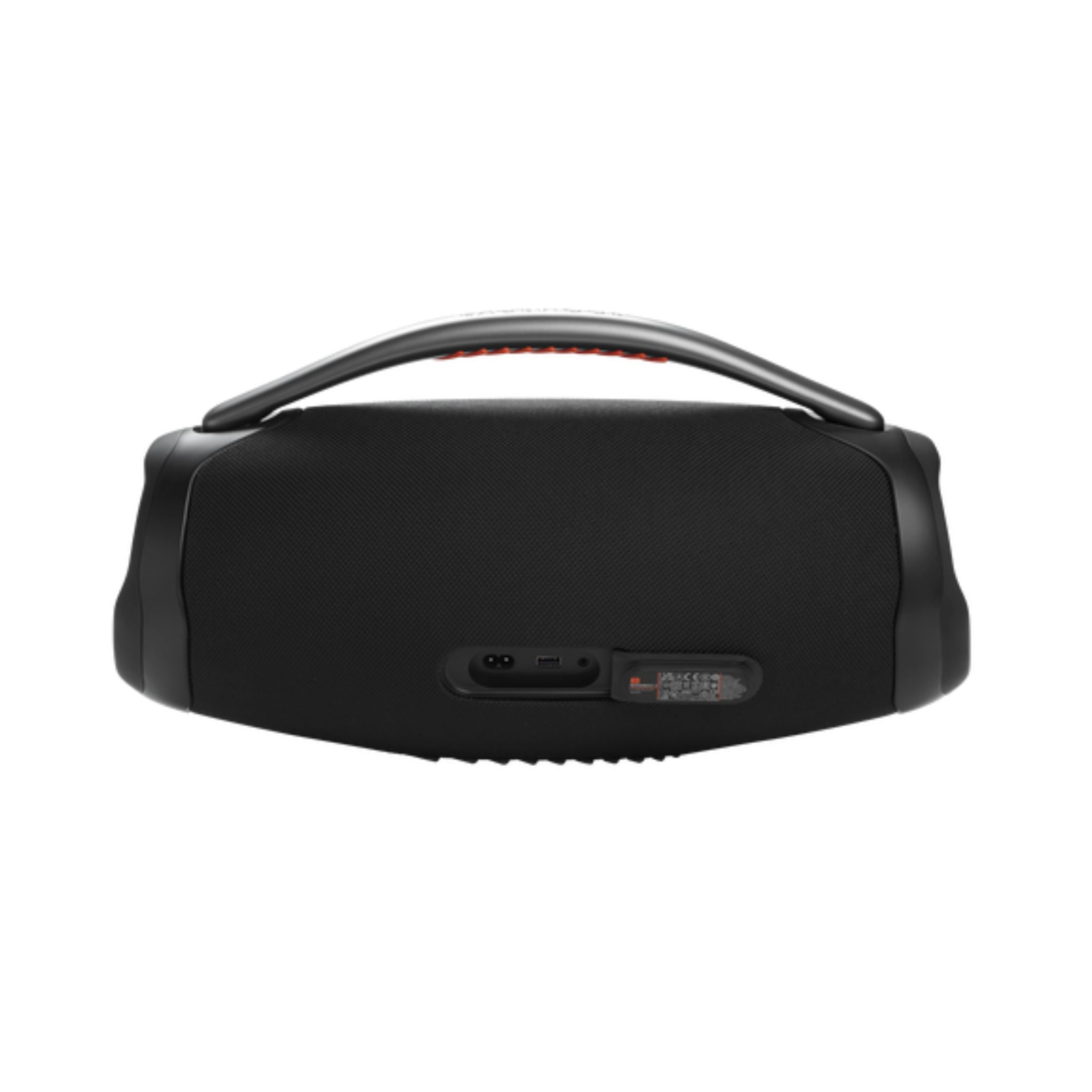 JBL Boombox 3 Portable Bluetooth Speaker, 3-Way Speaker, Metal Carry Handle with Silicone Grips, 1x Woofer, 2x Midrange & 2x Tweeters, Up to 24H of Playback, Pair Up to 2 Devices-Black