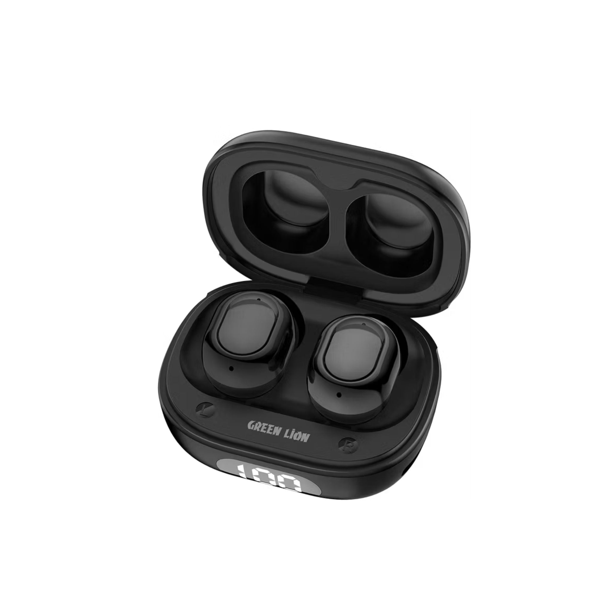 Green Lion Mittersill True Wireless Earbuds with ENC, Up to 6 Hours Playtime, IPX5 Waterproof Resistance Level, Bluetooth Version 5.4, Up to 10m Transmission Range, Type-C Charging Port, Dual-Microphone, Strap Included