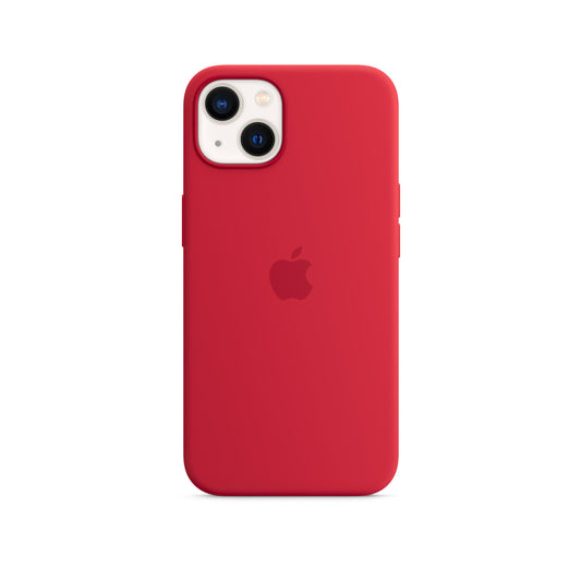 APPLE iPhone 13 Mini Silicone Case magsafe _ RED