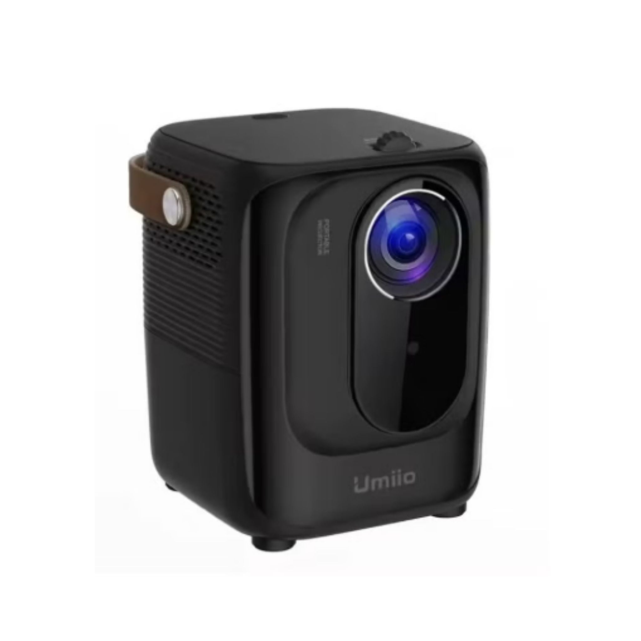 Umiio A007 Portable Smart Intelligence Projector Full HD 1080P, Android Video Projector with 5G WiFi & Bluetooth, Compatible With iOS Android HuaweiCast Suitable for Outdoor Meeting and Home Theater -Black