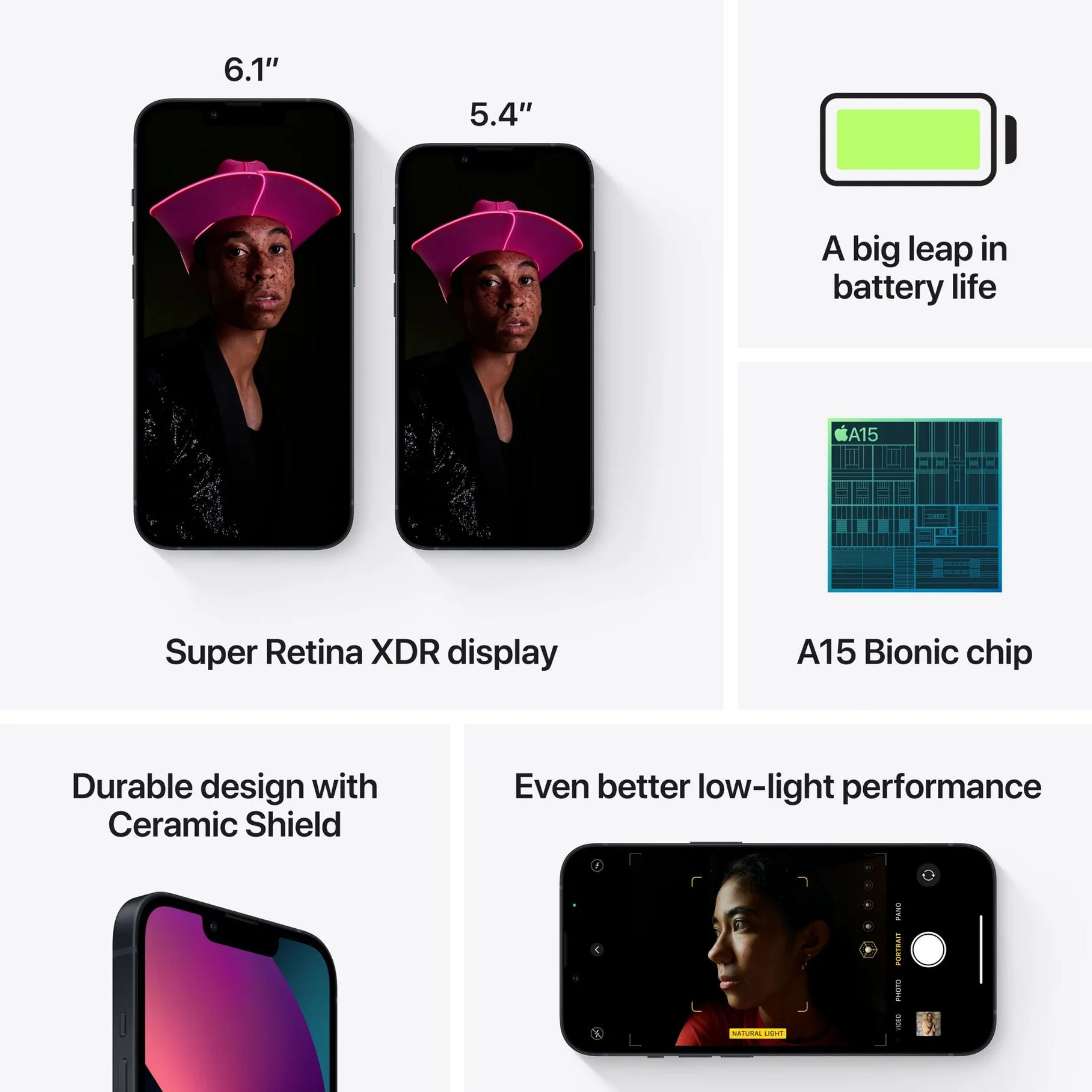 Apple iPhone 13 (128GB) - Midinight (TDRA)