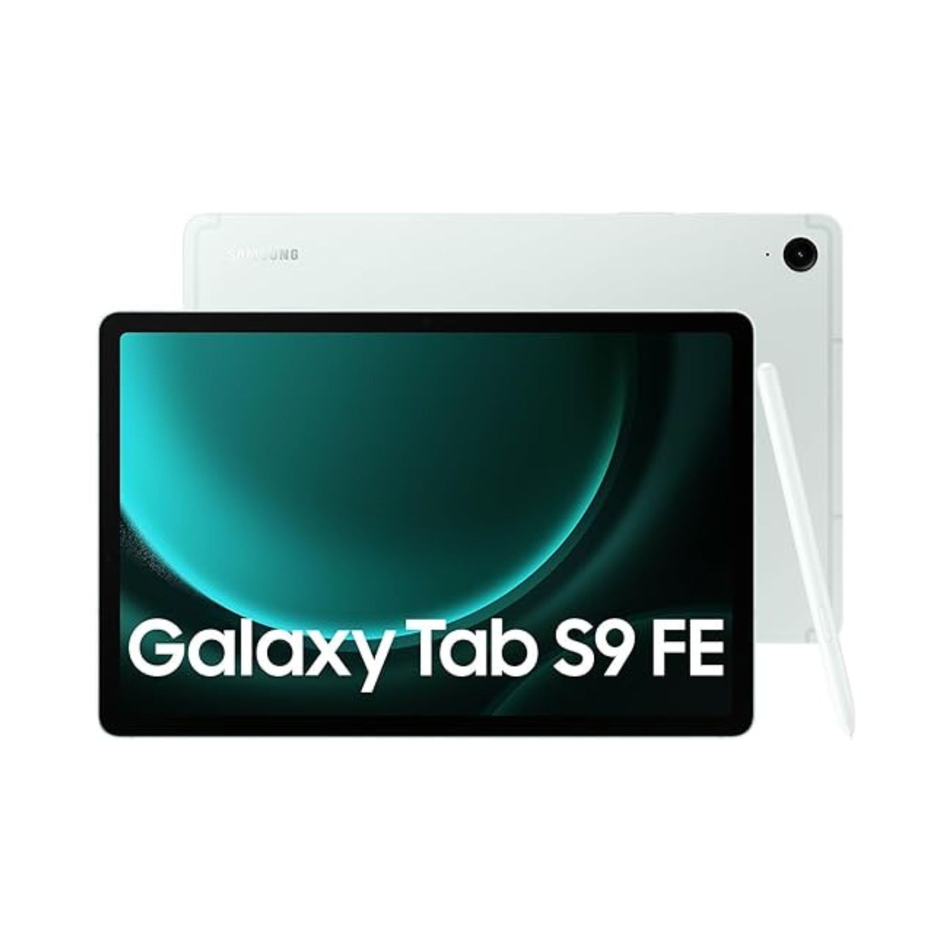 Samsung Galaxy Tab S9 FE tablet on a white background
