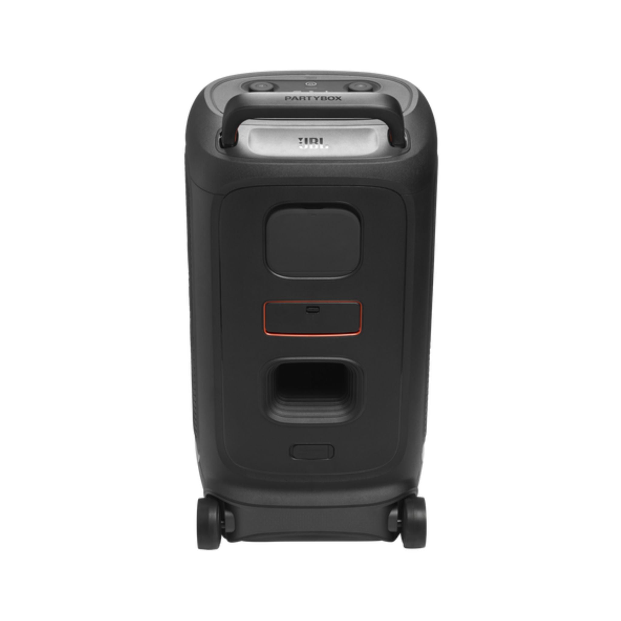 JBL PartyBox 520 Portable Bluetooth Speaker, 400W Output Power, 40 Hz-20 kHz Frequency Response, AI Sound Boost, Lightshow, Auracast Multi-Speaker Connection, IPX4 Splash Proof - Black