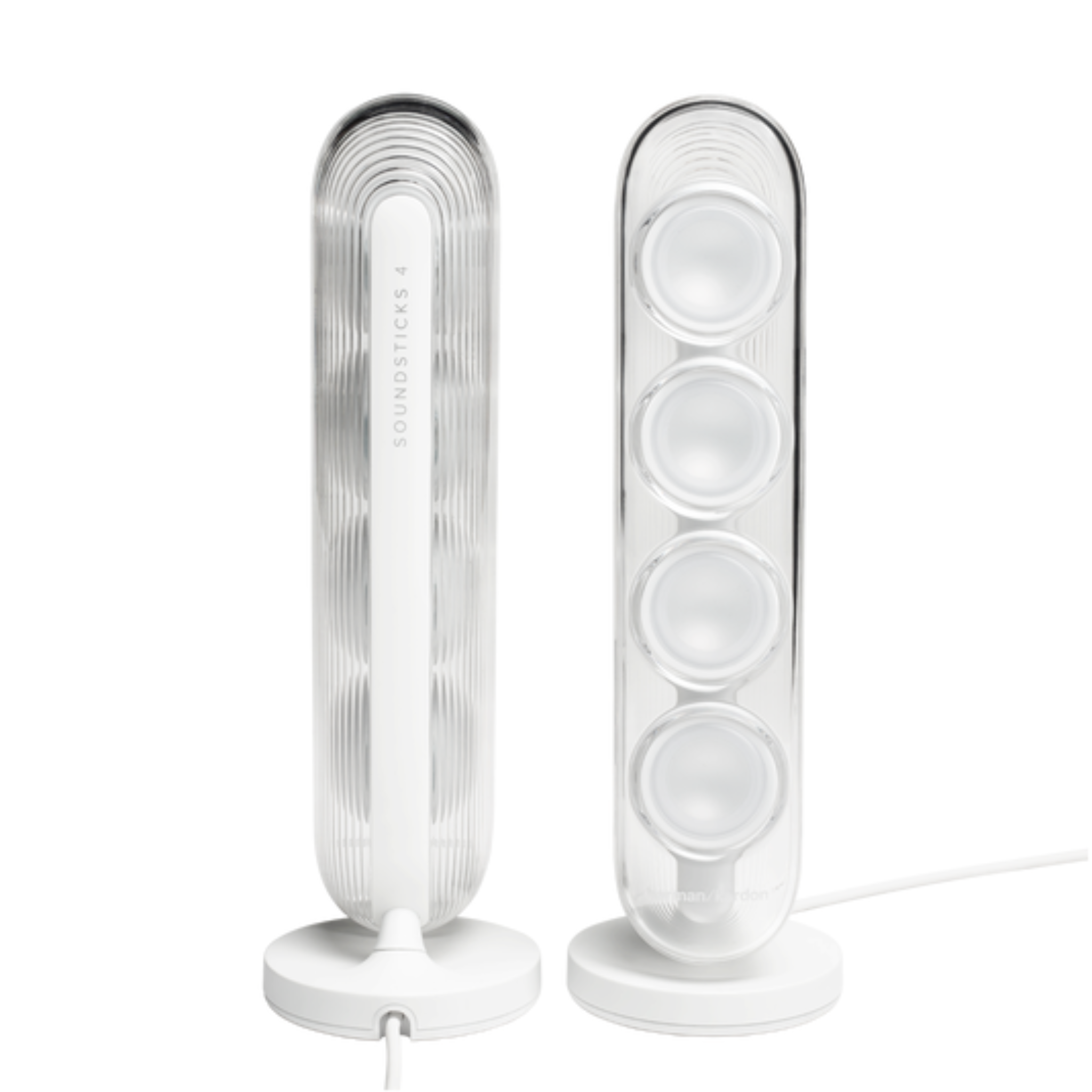 Harman Kardon Soundsticks 4 Bluetooth Wireless 2.1 Speaker System , Bluetooth version 4.2 , Weight 4.432 kg - White